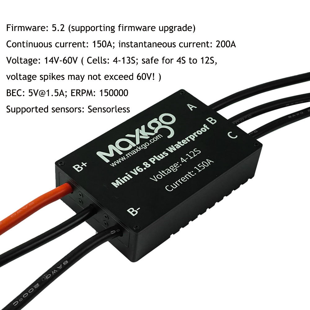MAXKGO Mini FSESC6.8 ESC 60V 1 – обзор и цена Efoil Remote Control Waterproof