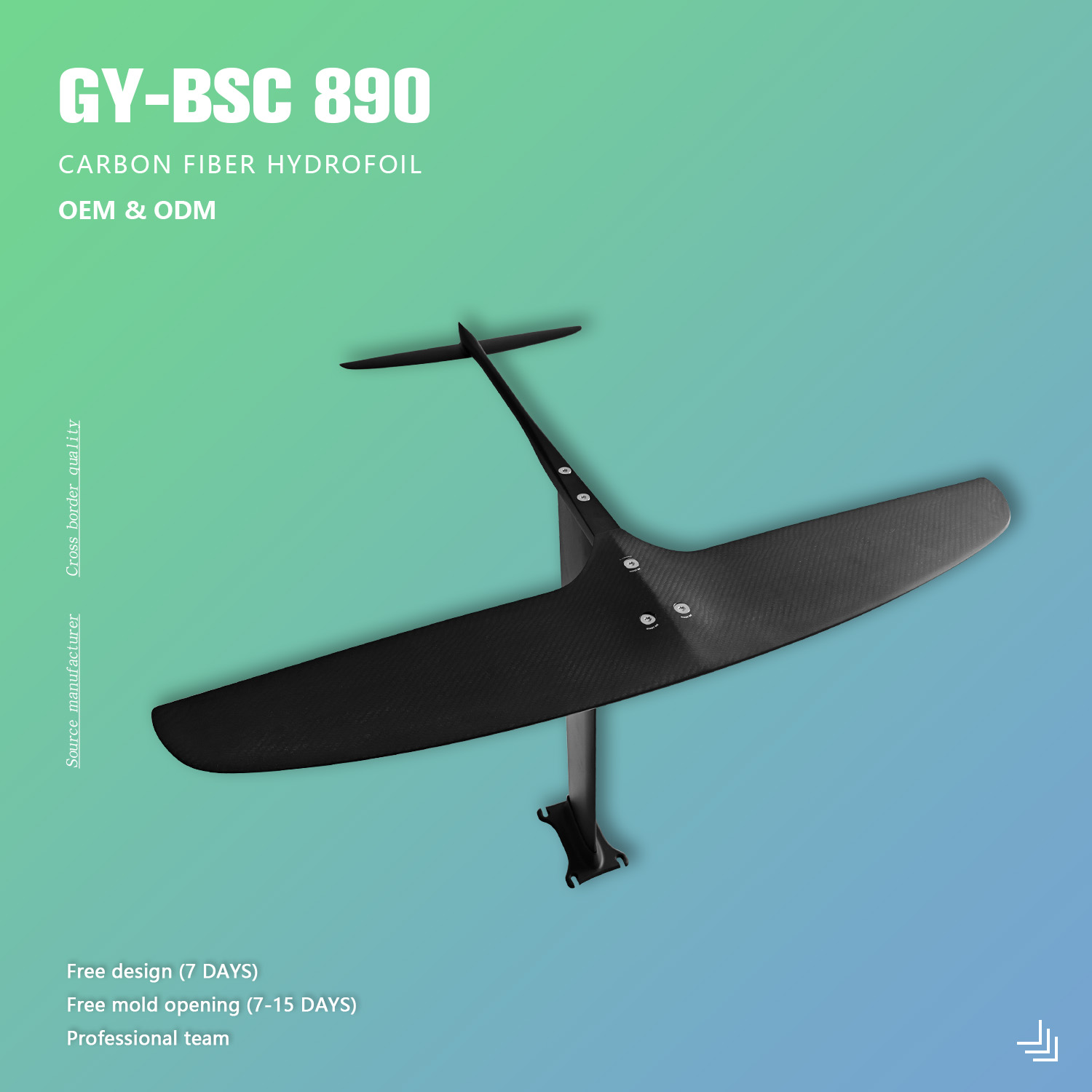 Комплект Для Виндсерфинга на п – обзор и цена Hydrofoil Wing Set Carbon Fiber